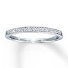 Thumbnail Image 1 of Previously Owned Diamond Anniversary Band 1/8 ct tw Round-cut 10K White Gold - Size 10.75