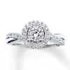 Thumbnail Image 0 of Previously Owned Diamond Engagement Ring 5/8 ct tw Round-cut 14K White Gold - Size 4