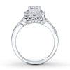 Thumbnail Image 1 of Previously Owned Diamond Engagement Ring 5/8 ct tw Round-cut 14K White Gold - Size 4