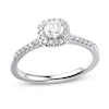 Thumbnail Image 0 of Previously Owned Diamond Engagement Ring 3/8 ct tw Round-cut 10K White Gold Size 9
