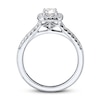 Thumbnail Image 2 of Previously Owned Diamond Engagement Ring 3/8 ct tw Round-cut 10K White Gold Size 9