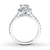 Thumbnail Image 2 of Previously Owned Neil Lane Engagement Ring 1-1/2 ct tw Oval & Round-cut Diamonds 14K White Gold - Size 9