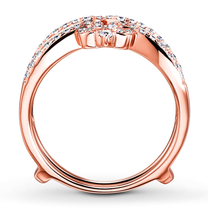 Previously Owned Diamond Enhancer Ring 1/2 ct tw Round-cut 14K Rose Gold - Size 12