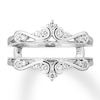 Thumbnail Image 4 of Previously Owned Diamond Insert Ring 1/4 ct tw Round-cut 14K White Gold - Size 5