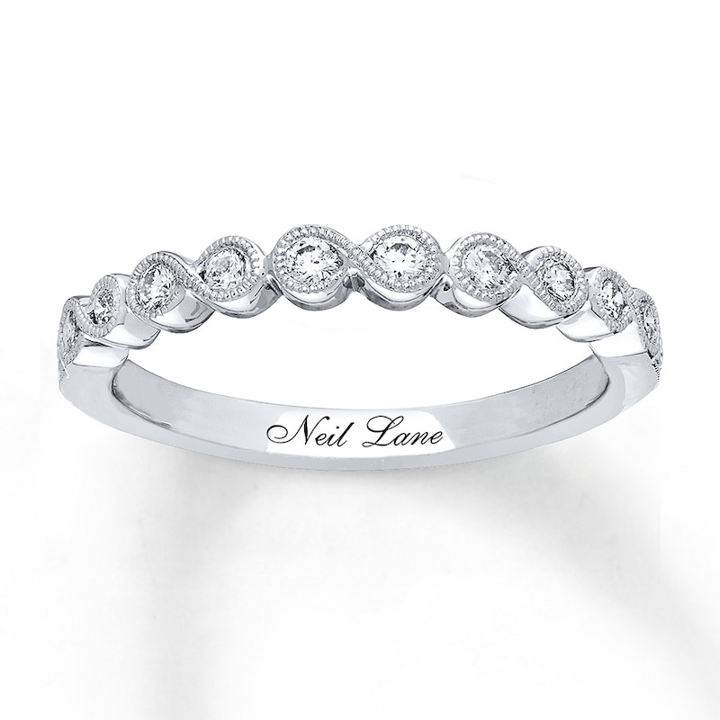 Main Image 1 of Previously Owned Neil Lane Diamond Anniversary Band 1/5 ct tw Round-cut 14K White Gold