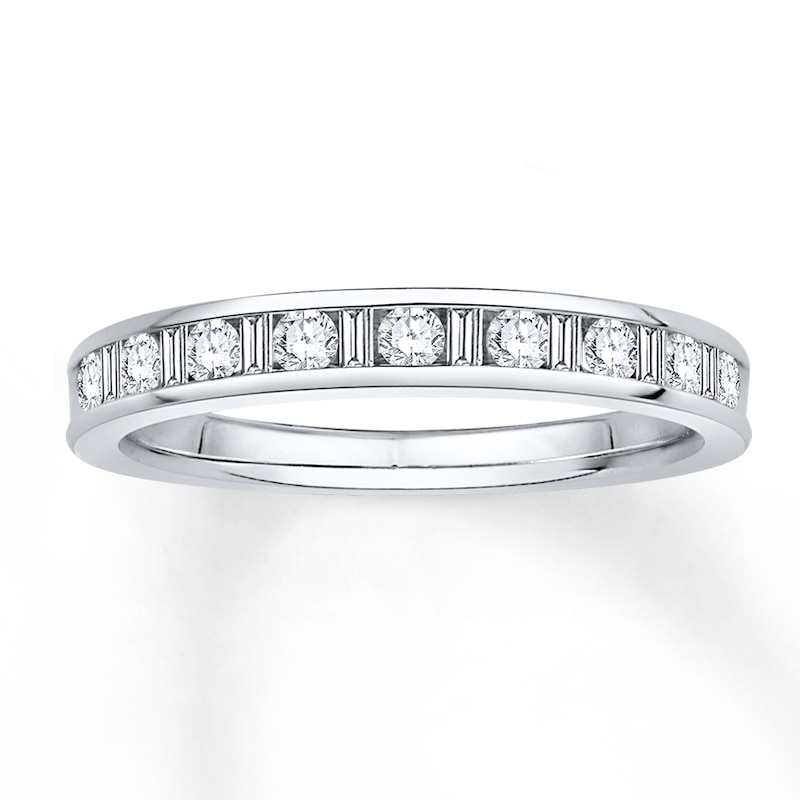 Main Image 1 of Previously Owned Diamond Anniversary Band 3/8 carat tw 14K White Gold