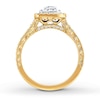 Thumbnail Image 1 of Previously Owned Neil Lane Engagement Ring 7/8 ct tw Round-cut Diamonds 14K Two-Tone Gold