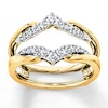 Thumbnail Image 1 of Previously Owned Diamond Enhancer Ring 3/8 ct tw Round-cut 14K Two-Tone Gold