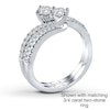 Thumbnail Image 2 of Previously Owned Ever Us Diamond Band 1/8 ct tw Round-cut 14K White Gold
