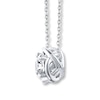 Thumbnail Image 2 of Previously Owned THE LEO Diamond Necklace 1/2 Carat 14K White Gold