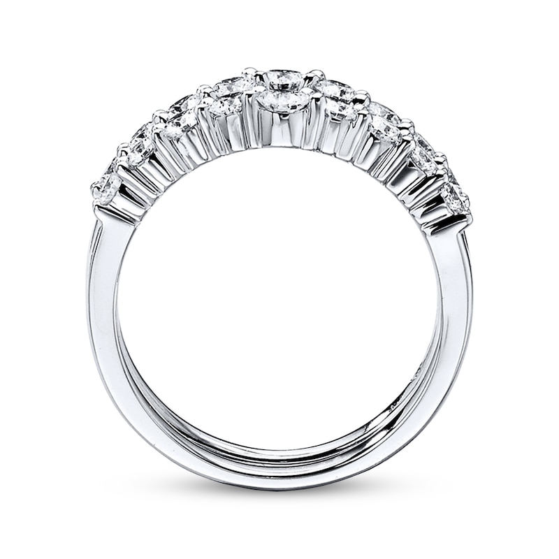 Main Image 3 of Previously Owned THE LEO Diamond Enhancer Ring 1 ct tw Round-cut 14K White Gold