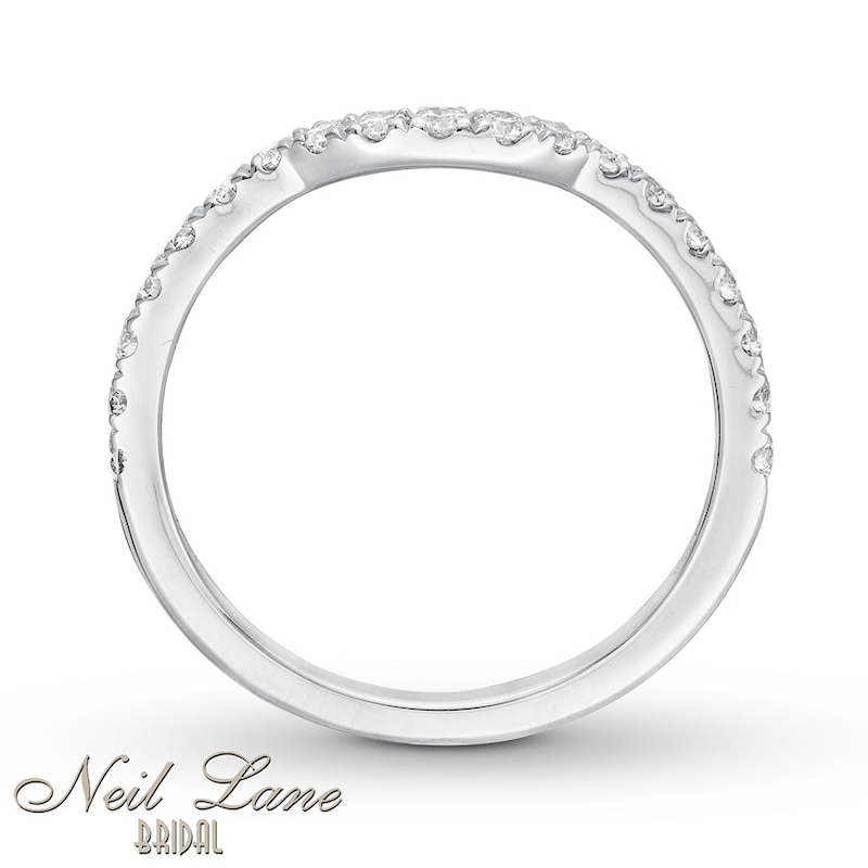 Main Image 2 of Previously Owned Neil Lane Wedding Band 3/8 ct tw Round-cut Diamonds 14K White Gold - Size 5.5