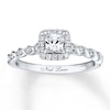 Thumbnail Image 1 of Previously Owned Neil Lane Bridal Diamond Ring 3/4 ct tw Princess & Round-cut 14K White Gold