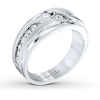 Thumbnail Image 2 of Previously Owned Ever Us Men's Two-Stone Wedding Band 1 ct tw Round-cut Diamonds 14K White Gold