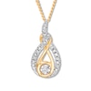 Thumbnail Image 0 of Previously Owned Interwoven Diamond Necklace 1/10 ct tw 10K Yellow Gold 19"