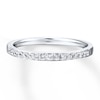 Thumbnail Image 4 of Previously Owned Diamond Wedding Band 1/6 ct tw Round-cut 14K White Gold