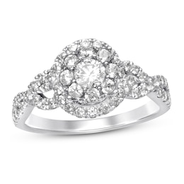 Previously Owned Diamond Engagement Ring 1 ct tw Round-cut 14K White Gold