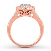 Thumbnail Image 2 of Previously Owned Diamond Ring 1/2 ct tw Round-cut 10K Rose Gold