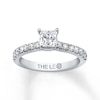 Thumbnail Image 0 of Previously Owned THE LEO Diamond Engagement Ring 1-1/8 ct tw Princess & Round-cut Diamonds 14K White Gold