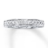 Thumbnail Image 1 of Previously Owned Diamond Wedding Ring 3/8 ct tw Round-cut 14K White Gold - Size 11.25