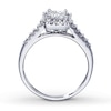 Thumbnail Image 1 of Previously Owned Diamond Engagement Ring 1/2 ct tw Princess-Cut 14K White Gold - Size 9.5