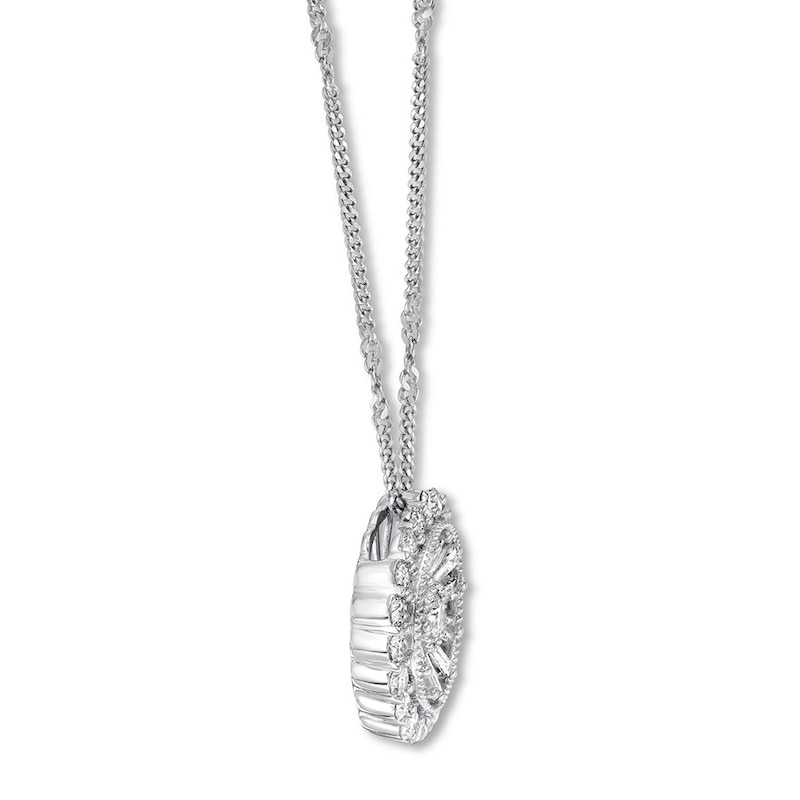 Main Image 2 of Previously Owned Emmy London Diamond Necklace 1 ct tw 14K White Gold 20&quot;