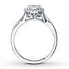 Thumbnail Image 1 of Previously Owned Diamond Engagement Ring 1/3 ct tw Princess-cut 10K White Gold - Size 10