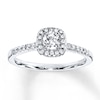 Thumbnail Image 1 of Previously Owned Diamond Engagement Ring 3/8 ct tw Round-cut 10K White Gold - Size 10