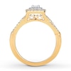 Thumbnail Image 2 of Previously Owned Diamond Engagement Ring 1/2 ct tw Round-cut 10K Two-Tone Gold