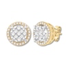 Previously Owned Diamond Stud Earrings 1/2 cttw 10K Two-Tone Gold | Kay