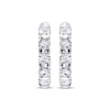 Thumbnail Image 2 of Previously Owned Diamond Hoop Earrings 1 ct tw Round-cut 14K White Gold