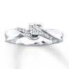 Thumbnail Image 0 of Previously Owned Diamond Promise Ring 1/8 ct tw Round-cut Sterling Silver - Size 4.5