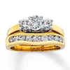 Thumbnail Image 3 of Previously Owned Diamond Enhancer Ring 1/2 ct tw Round-cut 14K Yellow Gold - Size 10.5