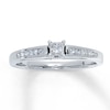 Thumbnail Image 0 of Previously Owned Diamond Engagement Ring 1/3 ct tw Princess-cut 14K White Gold