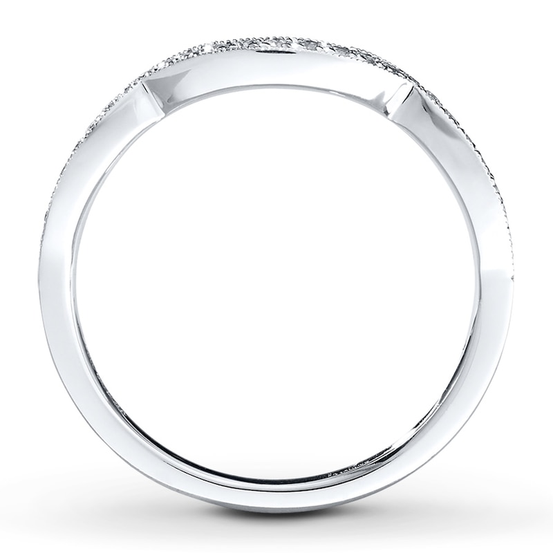 Previously Owned Neil Lane Diamond Wedding Ring 1/8 ct tw Round-cut 14K White Gold - Size 9.75