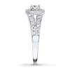 Thumbnail Image 2 of Previously Owned Diamond Engagement Ring 5/8 ct tw Round-cut 14K White Gold - Size 4.5