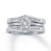 Thumbnail Image 2 of Previously Owned Enhancer 1/4 ct tw Round-cut Diamonds 14K White Gold - Size 4.25