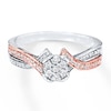 Thumbnail Image 1 of Previously Owned Diamond Ring 1/5 ct tw Sterling Silver & 10K Rose Gold