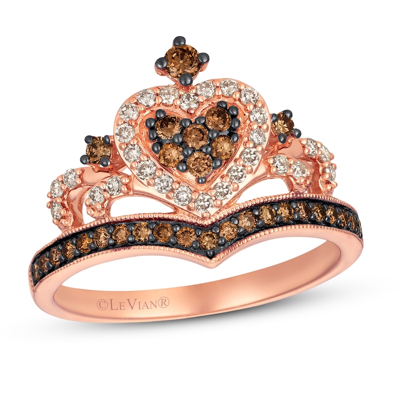 Main Image 1 of Previously Owned Le Vian Chocolate Diamond Tiara Ring 1/2 ct tw 14K Rose Gold