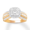 Thumbnail Image 1 of Previously Owned Diamond Engagement Ring 1 ct tw Round-cut 14K Two-Tone Gold