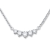 Thumbnail Image 0 of Previously Owned Diamond Necklace 3/4 ct tw Round-cut 14K White Gold