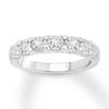 Thumbnail Image 1 of Previously Owned Diamond Anniversary Band 1/2 ct tw Round-cut 10K White Gold - Size 9.5