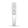 Thumbnail Image 3 of Previously Owned Diamond Anniversary Band 1/2 ct tw Round-cut 10K White Gold - Size 9.5