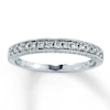 Thumbnail Image 1 of Previously Owned Diamond Wedding Band 1/4 ct tw Round-cut 14K White Gold - Size 4.5