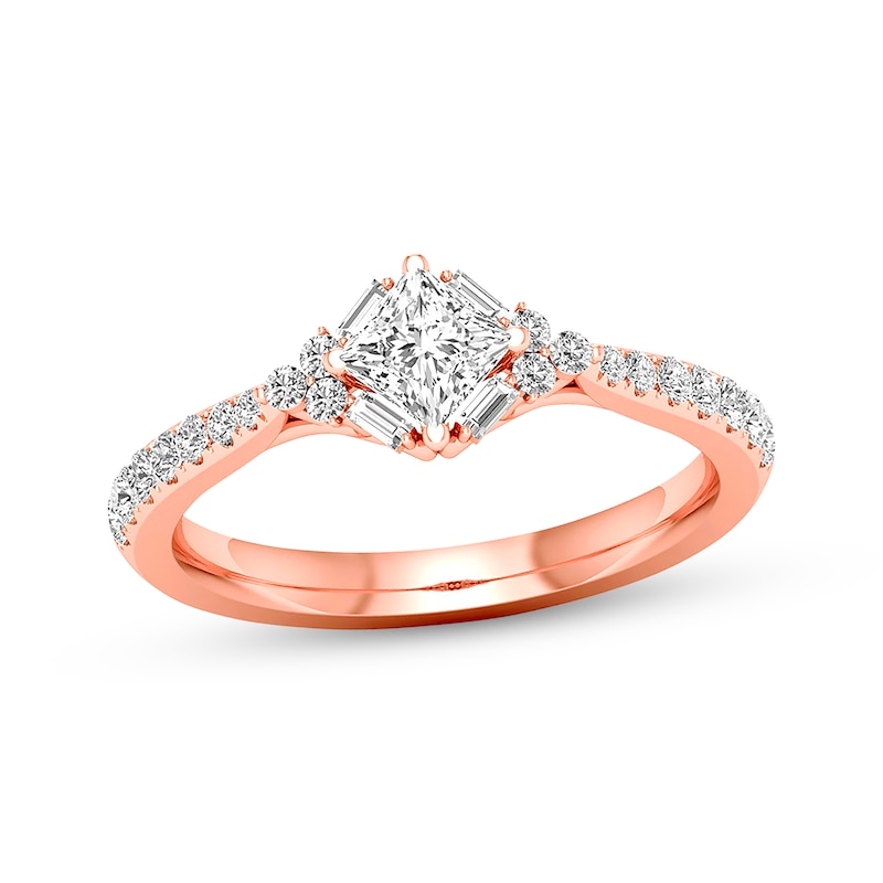 Main Image 1 of Previously Owned Diamond Engagement Ring 1 ct tw 14K Rose Gold