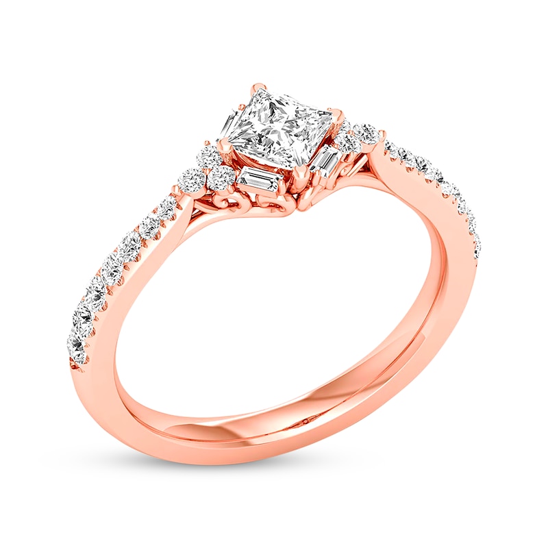 Main Image 2 of Previously Owned Diamond Engagement Ring 1 ct tw 14K Rose Gold