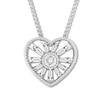 Thumbnail Image 1 of Previously Owned Emmy London Diamond Heart Necklace 1/8 ct tw Sterling Silver 20&quot;