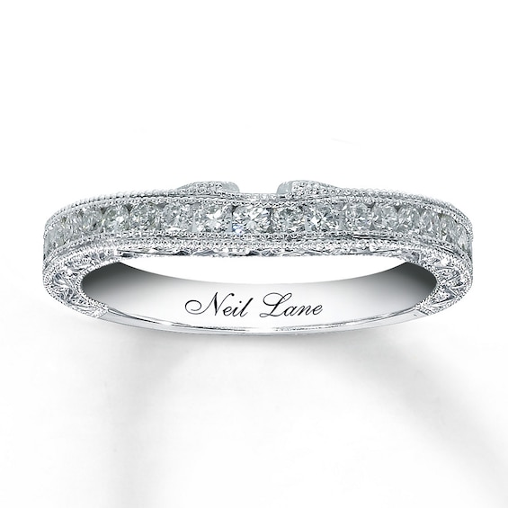Previously Owned Neil Lane Wedding Band 1/ ct tw Round-cut 14K White Gold
