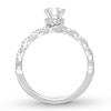 Thumbnail Image 2 of Previously Owned Neil Lane Engagement Ring 7/8 ct tw Round-cut 14K White Gold