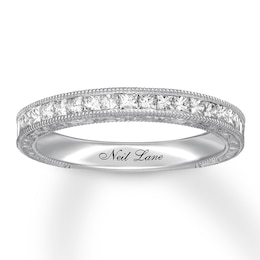 Previously Owned Neil Lane Wedding Band 5/8 ct tw Princess-cut Diamonds 14K White Gold